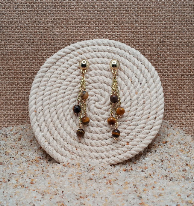ΔRTISTΔ - Tiger's Eye Earrings