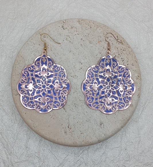 ✦ CLEARANCE ✦ ΔRTISTΔ - Metallic Mandala Earrings