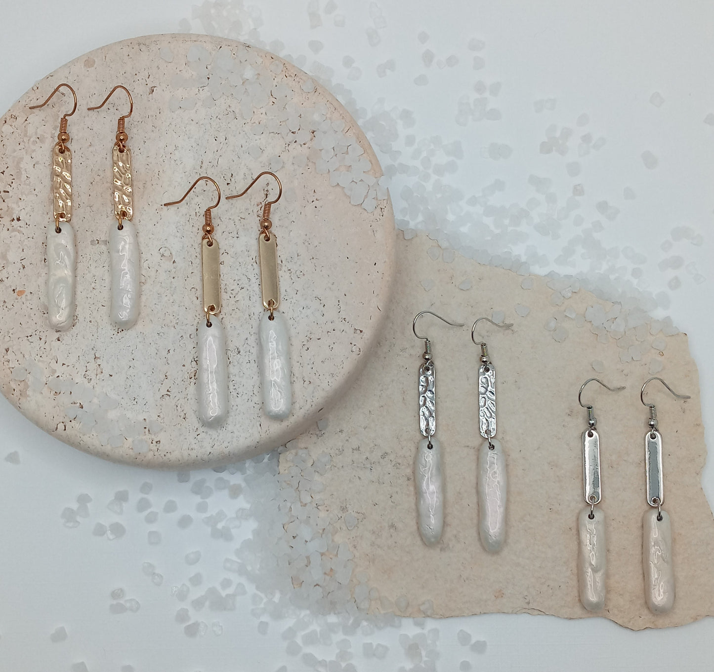 ΔRTISTΔ - Baroque Bar Pearl Earrings