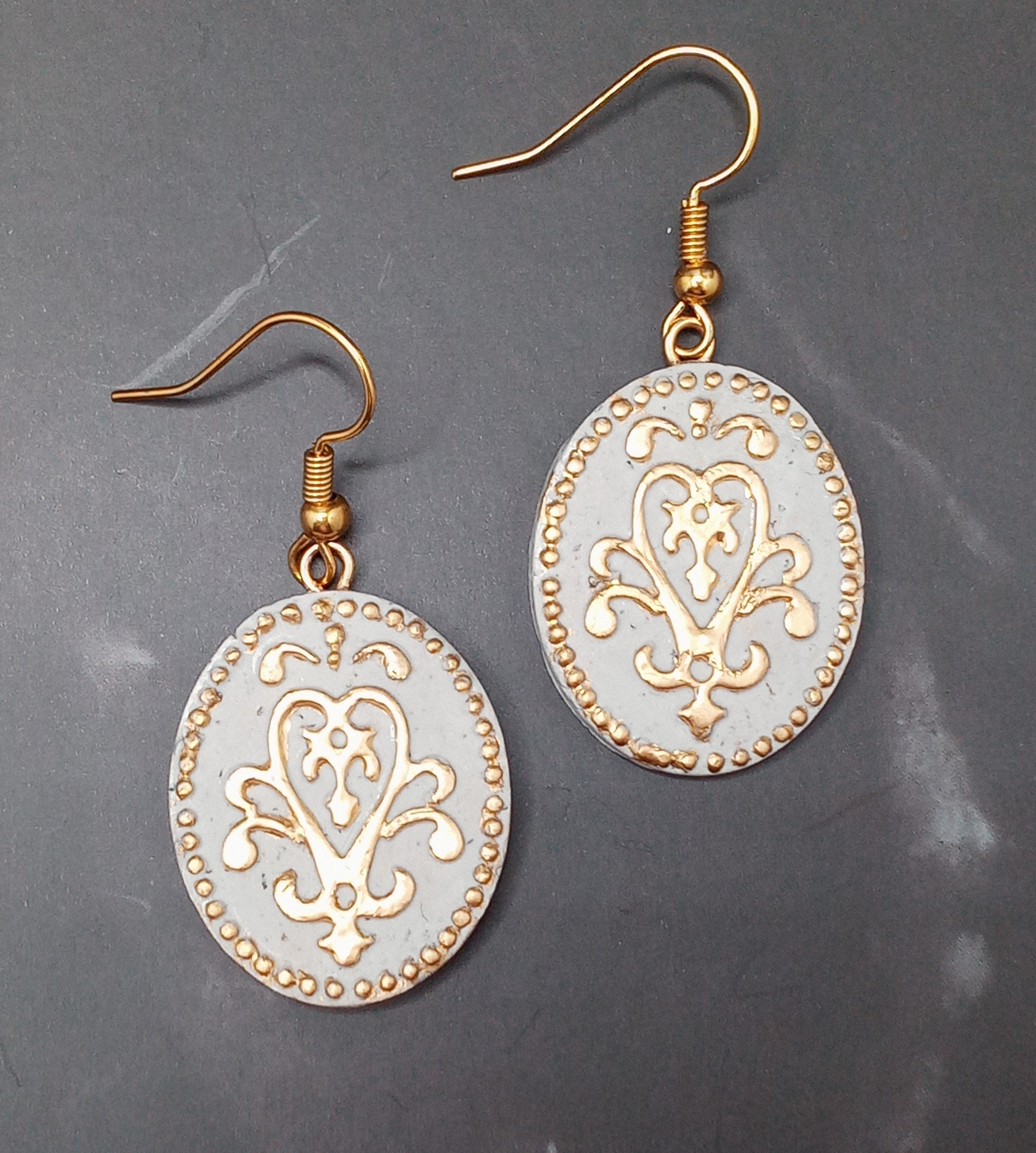 Buy Studio One Love Floral Rhytms Gold-Plated Handmade Brass Hoop Earrings  Online