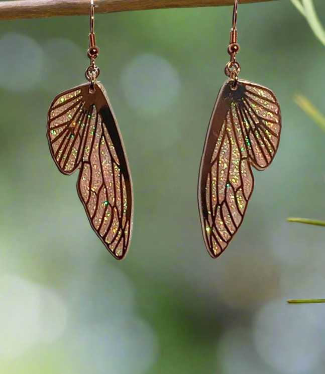 *NEW* GloWing Earrings-Golden Aurora