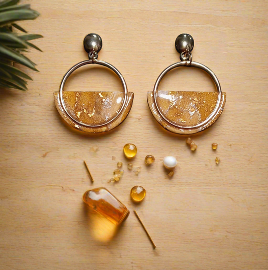 Amber & Honey Earrings-Sundown