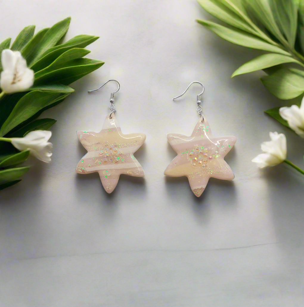 Shimmer & Shine Earrings-Pretty Petals Silver