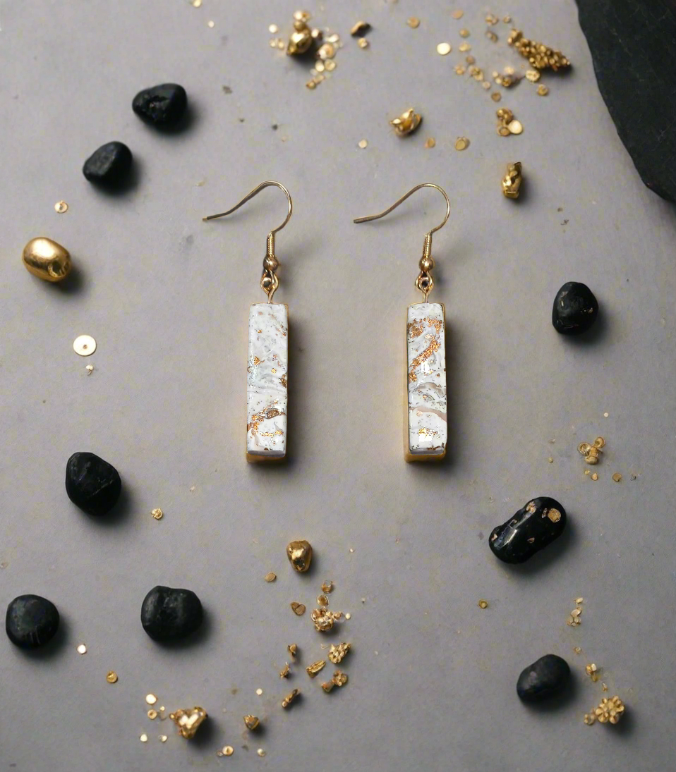 Urban Metallics Earrings-Skyscrapers Gold