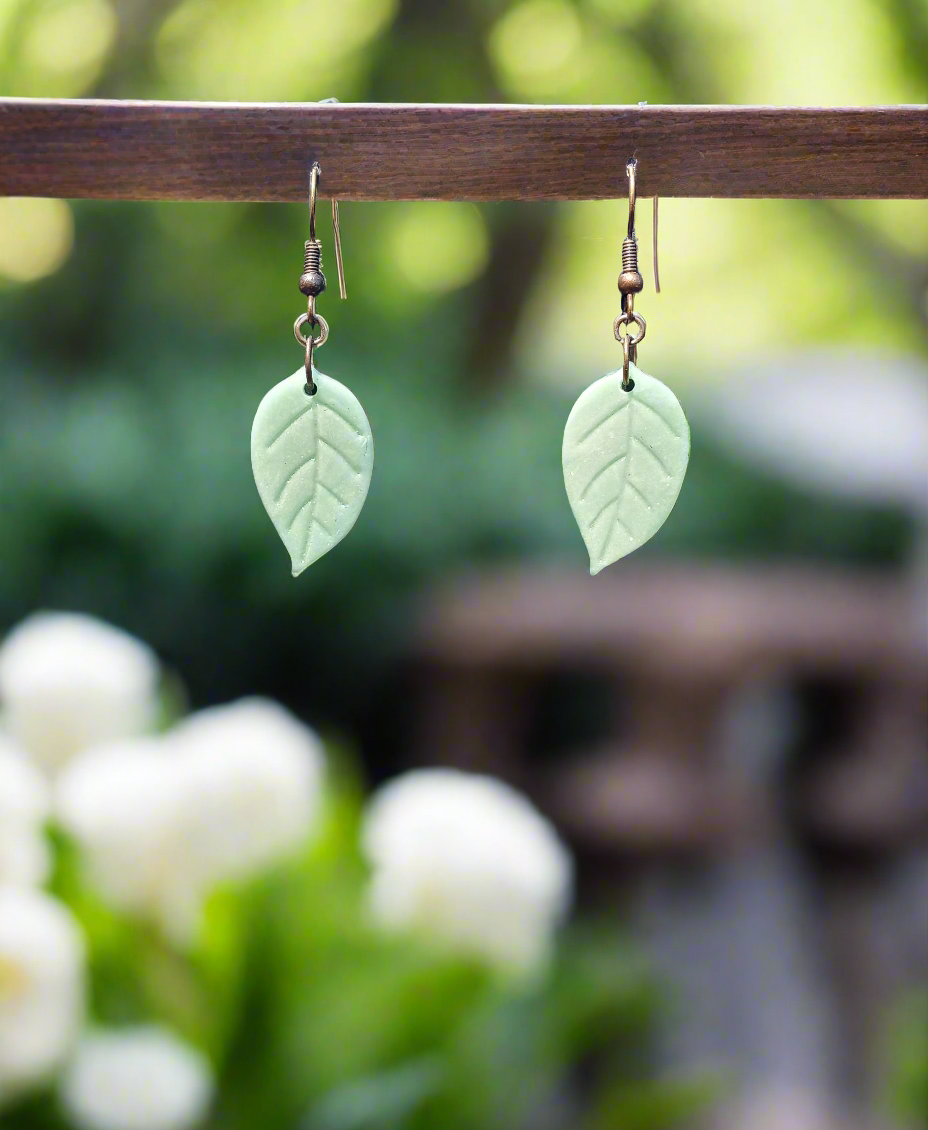 Blissful Botanicals Earrings-Soft Sage